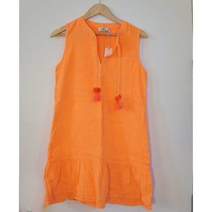 Vineyard Vines Coverup Minidress In Neon Orange Creamsicle Size S New with Tags